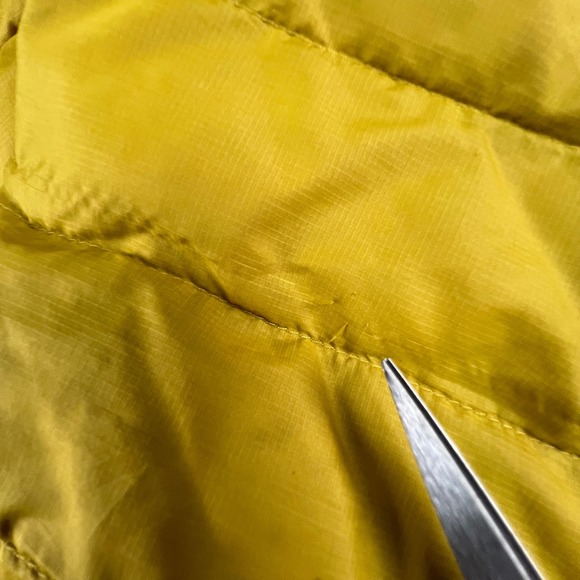 Patagonia Men's Down Sweater Jacket Yellow Fleece Lined Puffer Coat Size S Ski - Picture 9 of 16